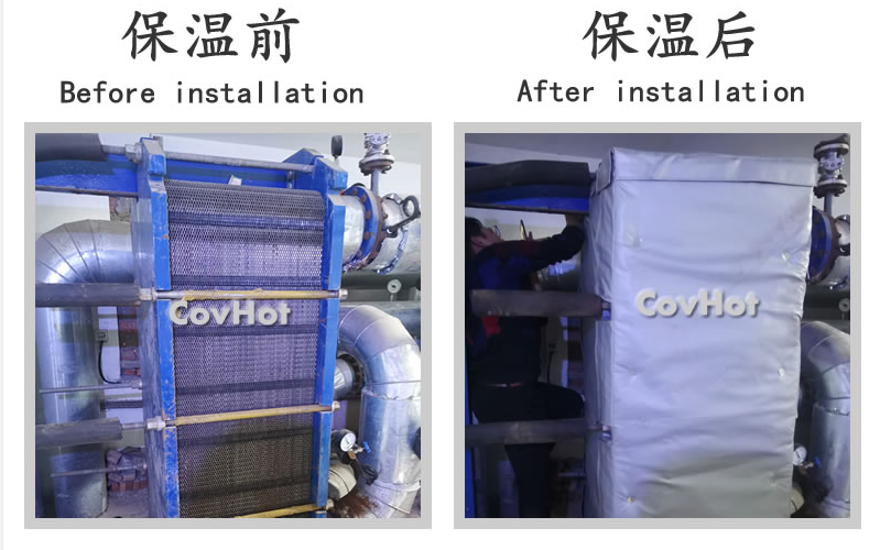 板式<a href=http://m.siweitape.com.cn/e/tags/?tagname=%E6%8D%A2%E7%83%AD%E5%99%A8%E4%BF%9D%E6%B8%A9 target=_blank class=infotextkey>換熱器保溫</a>套,板換保溫罩